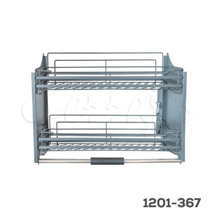 Alacena para gabinete superior "Roma" de varilla plana grafito  W=900mm