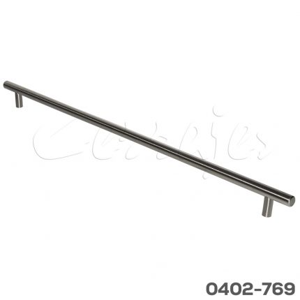 Jaladera barra hueca Acero Inoxidable cc 448 mm L=508 mm 4593 I14 cepillado Tornillo #8 - 32X1"