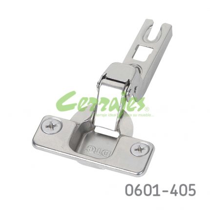 Bisagra enrasada Cerrajes "IKT" Ø=35mm cuello 15 48x6mm 110° Taquete Ø=10mm niquelada autocierre