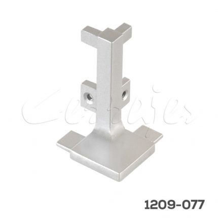 Unión esquina externa Cerrajes "Gola" H=57mm Zamak gris