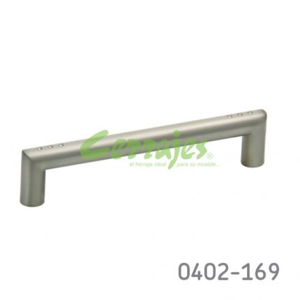 Jaladera Zamak cc 128 mm L=139 mm 4175 Z22 Niquel cepillado Tornillo #8 - 32X1"