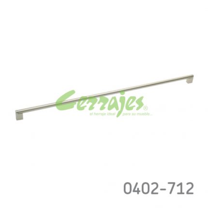 Jaladera hueca Aluminio  / Acero Inoxidable cc 709 mm L=722 mm 4189 I14 Cepillado Tornillo M4x25mm