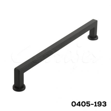 Jaladera Zamak cc 160 mm L=175 mm 4687 Z91 Negro mate Tornillo M4x25mm