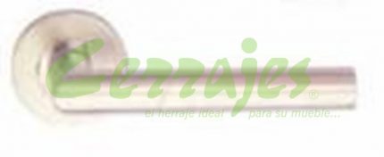 Manija d baño serie D inox base redonda d=52 mm