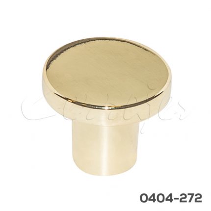 Botón Zamak Ø=33 mm 2107 Z15 LATÓN PULIDOTornillo #8-32x1"