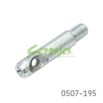 Perno para 16-18mm Italiana Ferramenta "Cross Dowel" Ø=7mm L=36mm (distancia p/cámara 20mm) Zincado