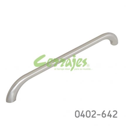 Jaladera Zamak cc 160 mm L=170 mm 4435 Z22 Niquel cepillado Tornillo M4x25mm