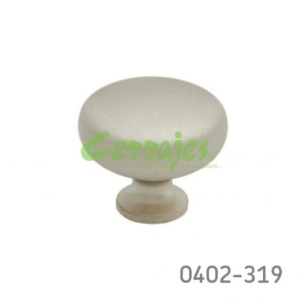 Botón Aluminio Ø=31 mm 4006 A23 Niquel mate Tornillo #8-32X1"