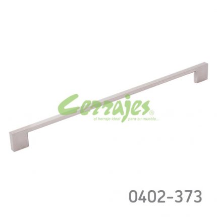 Jaladera Zamak cc 320 mm L=356 mm 4365 Z22 Niquel cepillado Tornillo M4x25mm