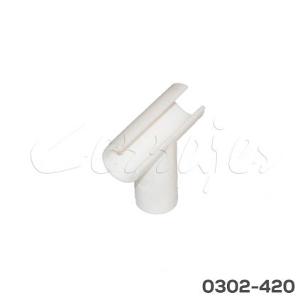 Conector en T blanco para riel divisor corredera “Stetik”