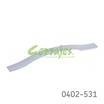 Jaladera Aluminio cc 160 mm L=232 mm 4338 A09 Cromo mate Tornillo M4x25mm