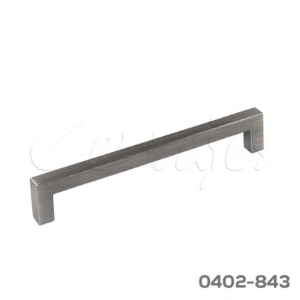 Jaladera Aluminio cc 128 mm L=138 mm 4713 A37 Niquel negro cepillado mate Tornillo M4x25mm