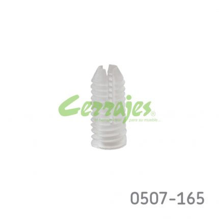 Taquete blanco de plástico 5 mm (25)