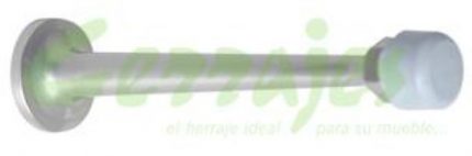 Tope de pared para puerta L=102 mm satinado