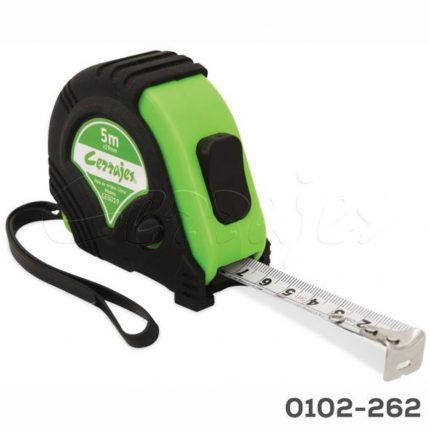 Flexometro Cerrajes contra impacto 5mx19 mm Tipo-1A con freno