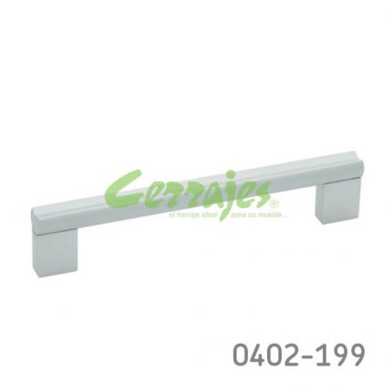 Jaladera Aluminio cc 160 mm L=191 mm 4226 A35 Anodizado natural mate Tornillo #8 - 32X1"