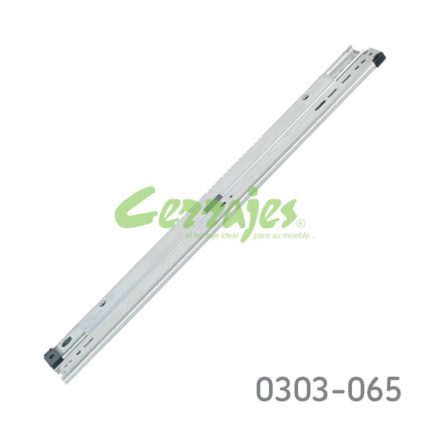 Corredera para cajón archivero KV 8505 H=96mm L=508mm Zincada sobre extensión