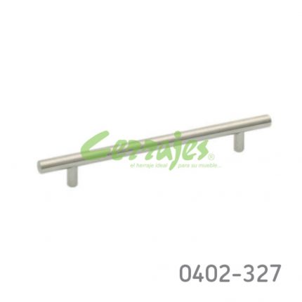 Jaladera Aluminio cc 160 mm L=220 mm 4043 A14 Niquel cepillado Tornillo M4x25mm