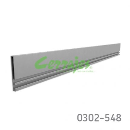 Barra para frente interno recortable aluminio 1160 mm Vionaro h=89 grafito