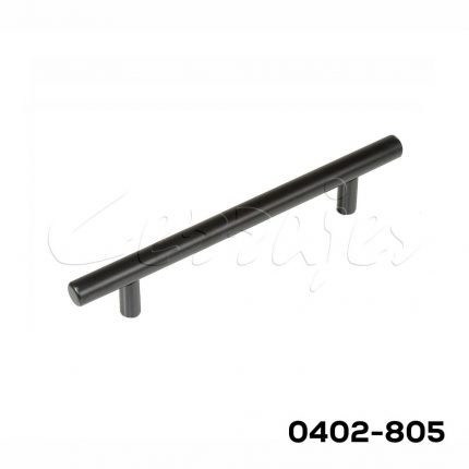 Jaladera barra hueca Acero Inoxidable cc 128 mm L=188 mm 4470 I91 Negro mate Tornillo #8 - 32x1"