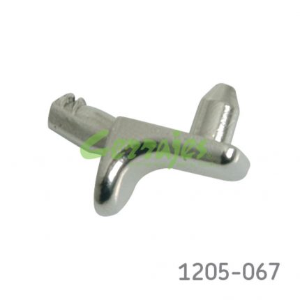 Ménsula para entrepaño Italiana Ferramenta "Minisecury" Ø=5mm Zamak Niquelado capacidad 20Kg