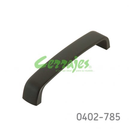 Jaladera Aluminio cc 128 mm L=137 mm 4264 A91 Negro mate Tornillo M4x25mm