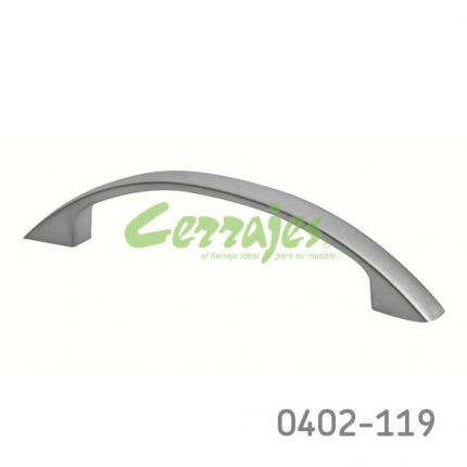 Jaladera Zamak cc 96 mm L=123 mm 4110 Z09 Cromo mate Tornillo M4x25mm