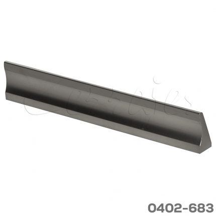 Jaladera Aluminio cc 128 mm L=142 mm 4445 A23 Niquel mate Tornillo M4x25mm