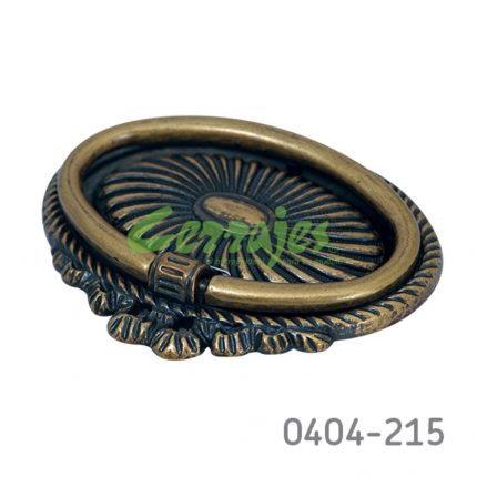 Jaladera de aro Zamak cc 32 mm L=86 mm 2082 Z11 Cuero