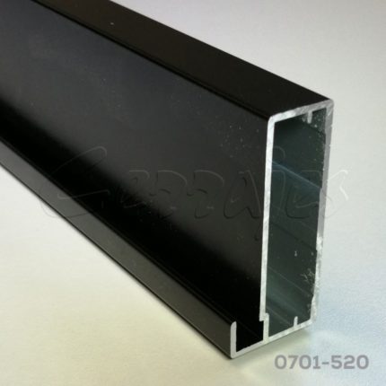 PERFIL ALUMINNIO 4022 NEGRO MATE 45X20MM P/CRISTAL L=3M E42