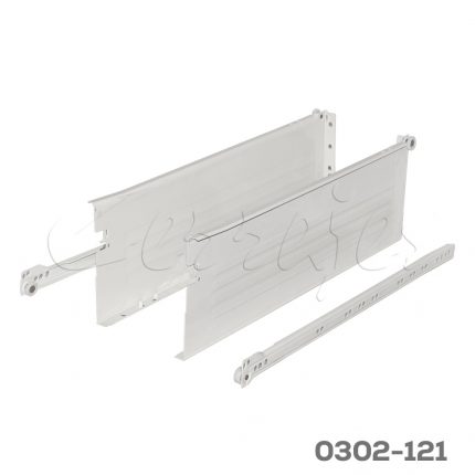 Corredera pared sencilla Cerrajes "Impaz" H=149mm L=500mm epóxica Blanca Extensión parcial