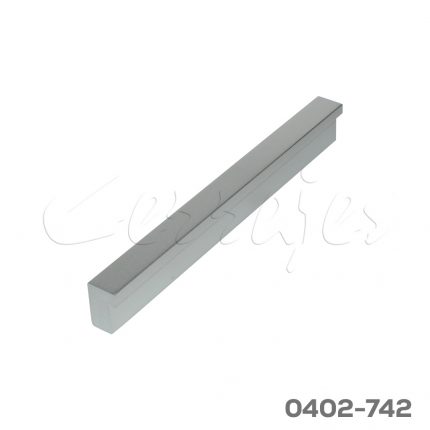 Jaladera Aluminio cc 96 mm L=128 mm 4493 A35 Anodizado natural mate Tornillo M4x25mm