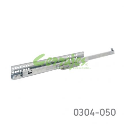 Corredera bajo montaje Salice "Futura" L=500mm Zincada Extensión total Apertura automática (Push)