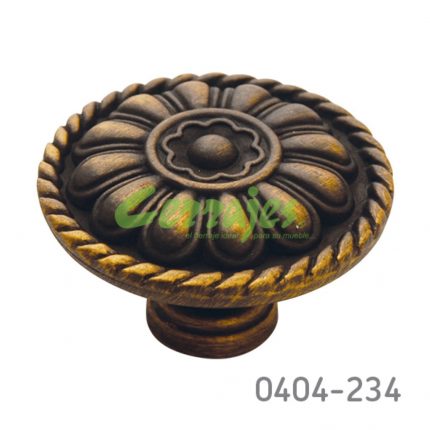 Botón Zamak Ø=39 mm 2094 Z17 Latón antiguo obscuro