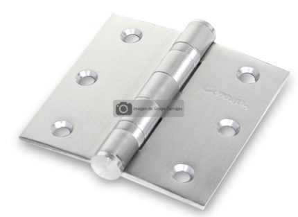 Bisagra de libro 88,9 x 88,9 x 3,0 mm acero inoxidable