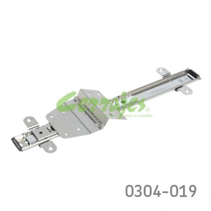 Corredera para puerta instalación lateral KV 8041P L=356mm Zincada Extensión total