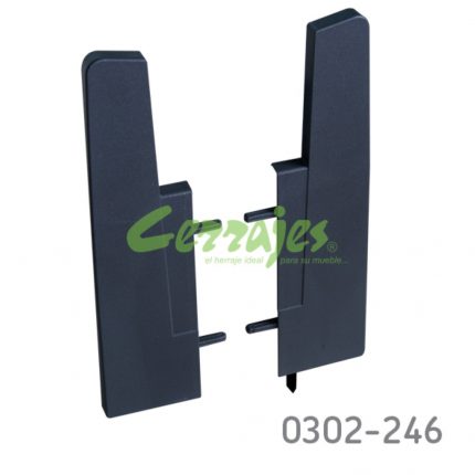 Soporte testero corredera prime H=90 mm izq gris