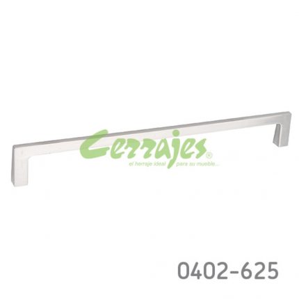 Jaladera Zamak cc 224 mm L=234 mm 4418 Z22 Niquel cepillado Tornillo M4x25mm