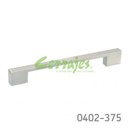 Jaladera Aluminio cc 128 mm L=154 mm 4366 A22 Niquel cepillado Tornillo M4x25mm