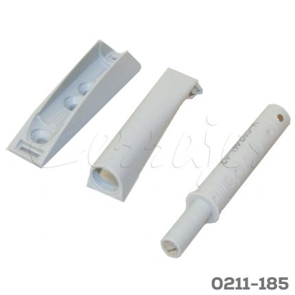 Pulsador magnético IF "K-Push Tech" L=20mm gris claro con soporte, contra y tornillos