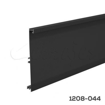 Zoclo para iluminación LED Cerrajes L=4000mm H=150mm Aluminio Anodizado Negro mate