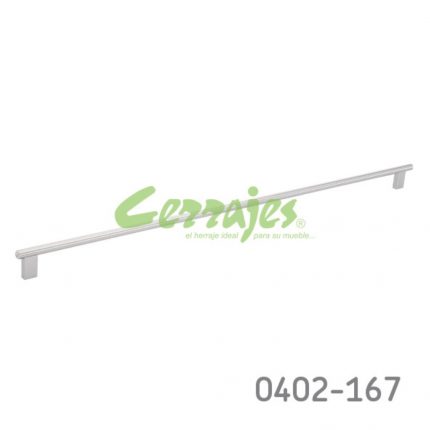 Jaladera Hierro (Acero) cc 736 mm L=756 mm 4173 H14 Niquel cepillado Tornillo #8 - 32x1 - 7/8"