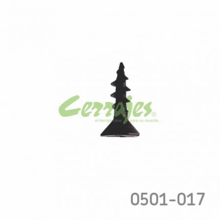 Tornillo para fijación de herraje cabeza plana "Gripper" #6 x1/2" (12,7 mm) PH2 Cobre antiguo con punta