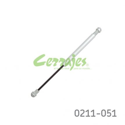 Pistón de gas sin enganches Ceam "621" 100N