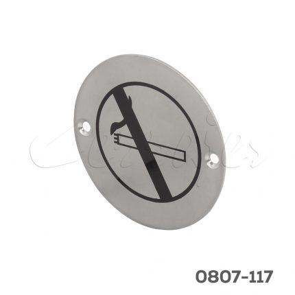 Letrero met con imagen d no fumar acabado niq cepill