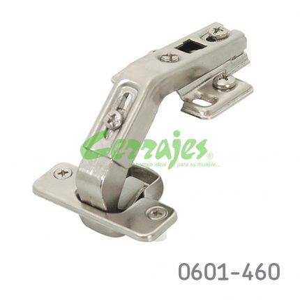 Bisagra de unión Cerrajes "Reforzada" Ø=35mm cuello 90° 48x6mm 135° Taquete Ø10mm niquelada H=2mm