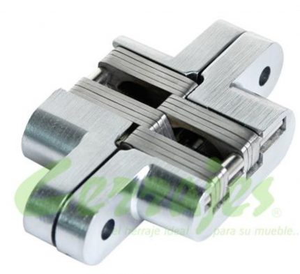 Bisagra para puerta Cerrajes "Oculta" 16x70mm Zamak con Acero inoxidable
