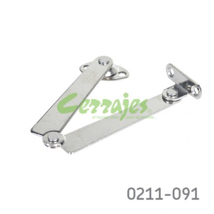 Brazo para tapa horizontal tipo baúl derecho Cerrajes acero inoxidable 304 L=132mm