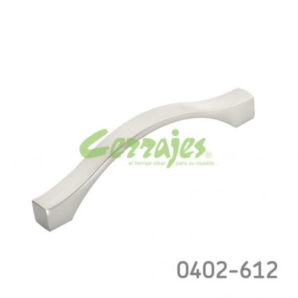 Jaladera Zamak cc 96 mm L=116 mm 4405 Z22 Niquel cepillado Tornillo M4x25mm