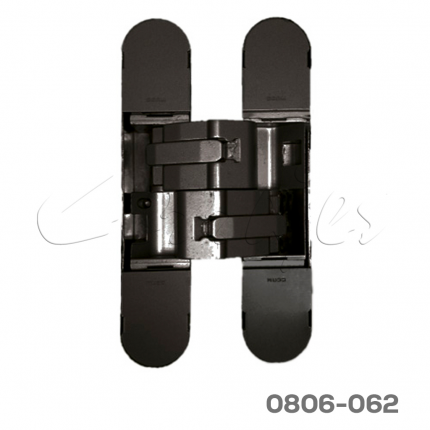 Bisagra oculta con ajuste 3D CEAM Modelo 1131s con ajustes 3D 160x32mm Negro